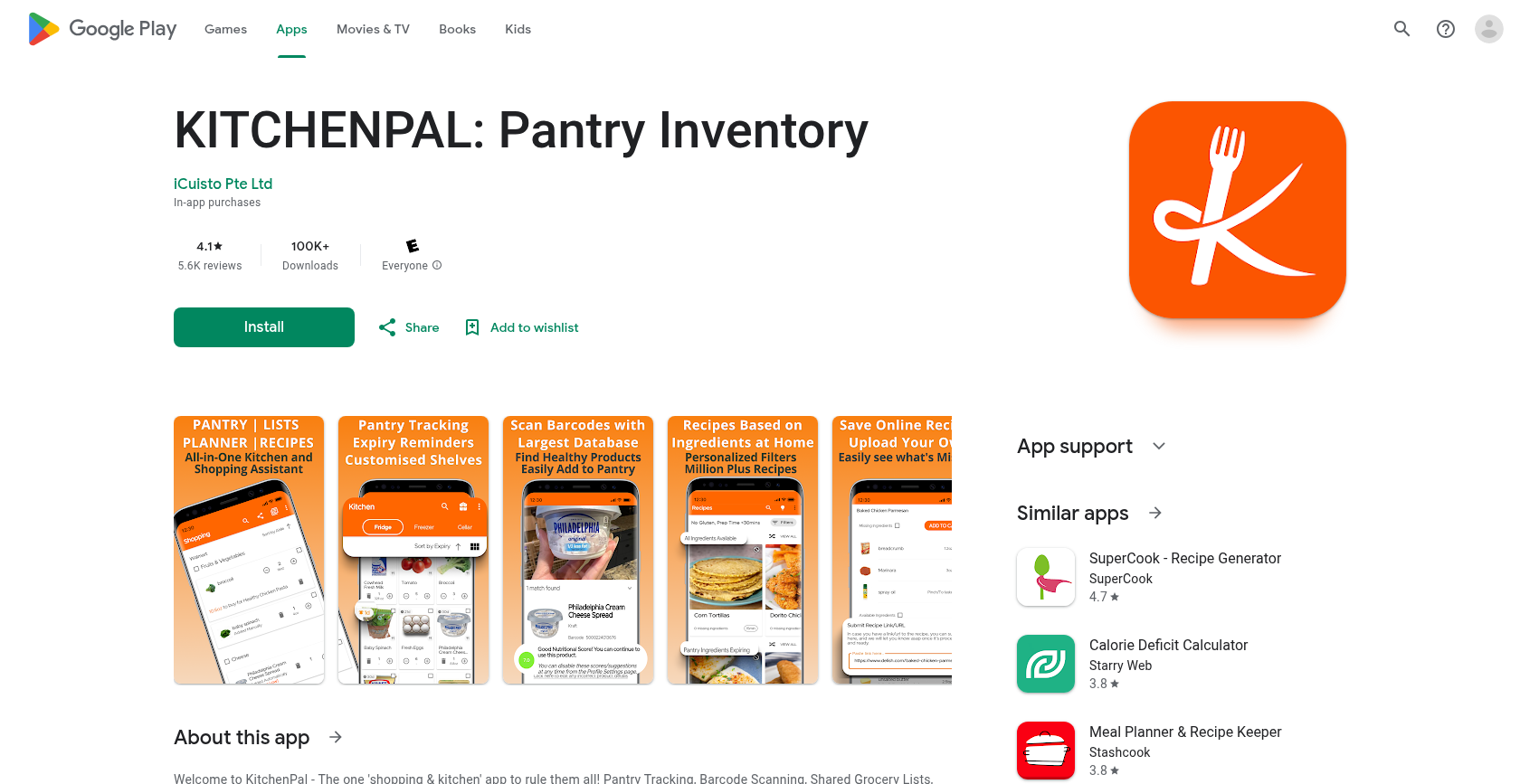 KitchenPal - iCuisto App